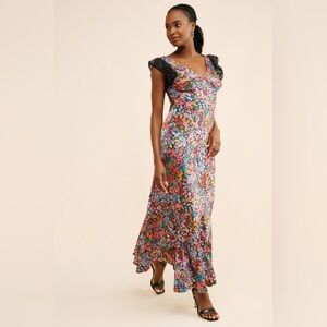 Free People Beach Riot Elodie Floral Maxi Dress Size Medium
